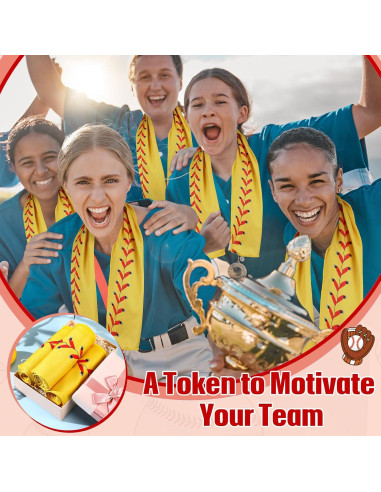 18 Toallas Enfriadoras CraftyDream Amarillo Softbol 100x30cm