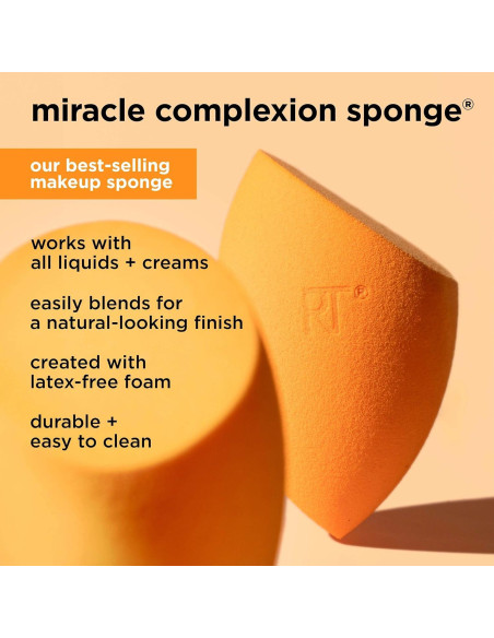 Esponja de Complección Milagrosa Real Techniques - Naranja