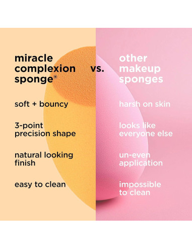 Esponja de Complección Milagrosa Real Techniques - Naranja