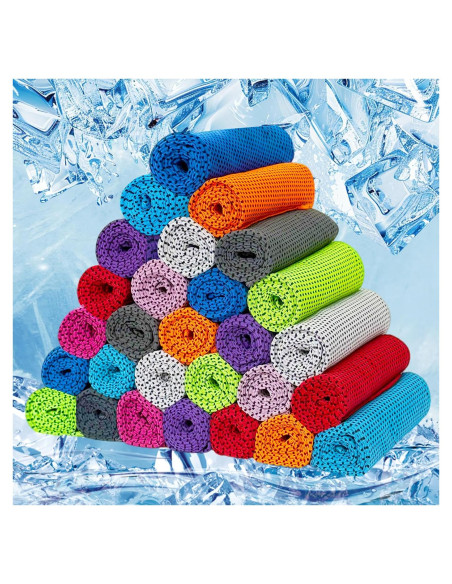 Paquete de 30 Toallas Enfriadoras Microfibra Ysanciuu 81x30 cm