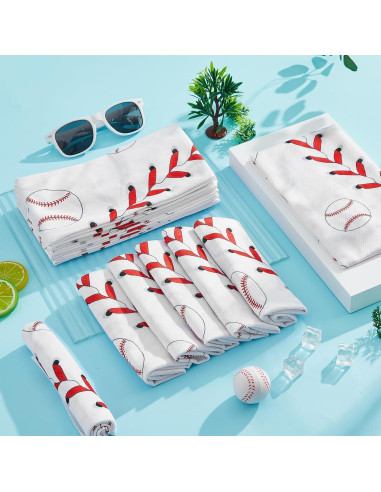 30 Toallas Refrigerantes de Béisbol Party Greeting 101.6x30.5cm