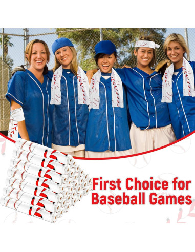 30 Toallas Refrigerantes de Béisbol Party Greeting 101.6x30.5cm