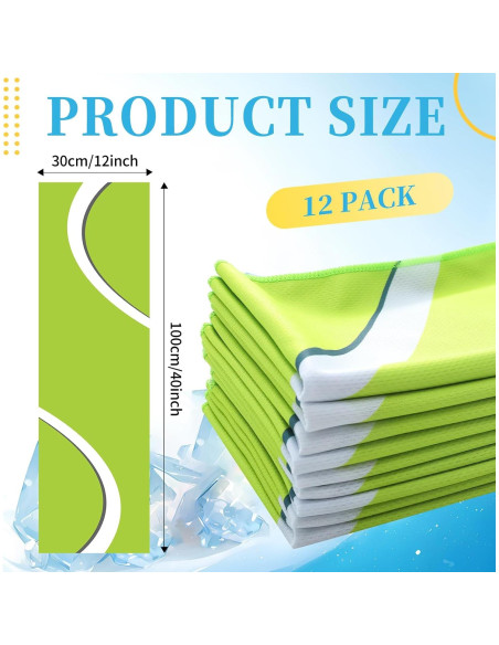 Toalla de Enfriamiento Sel Natural 12 Piezas Microfibra 101.6x30.5cm