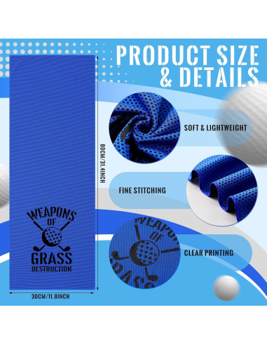 Paquete de 12 Toallas Enfriadoras HunnmingRe Golf 81x30 cm