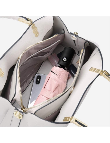 Paraguas de Viaje Shinok Compacto Plegable Rosa 27.94 cm