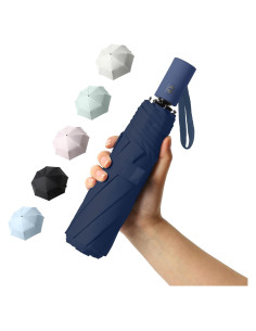 Paraguas Automático Compacto BAODINI 107 cm UV 50+ Azul Marino