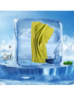 Toalla de Enfriamiento Grande MUTAO 80x120 cm Amarillo 2