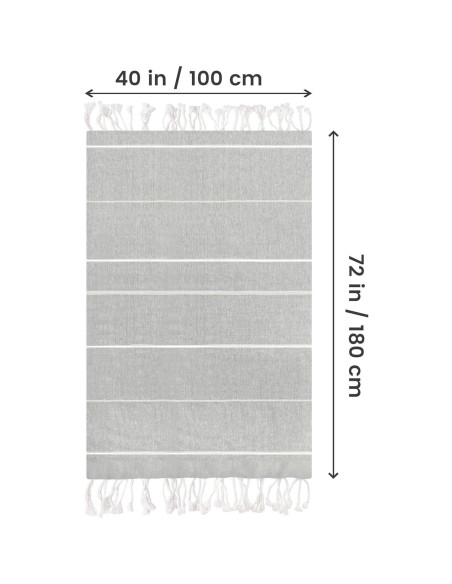 Set de 2 Toallas de Playa Utopia 100% Algodón 182.9x101.6 cm