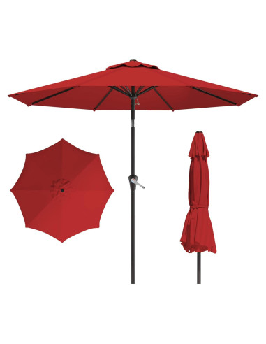 Sombrilla de Patio Tobeos 3 Metros con Manivela y Protección UV