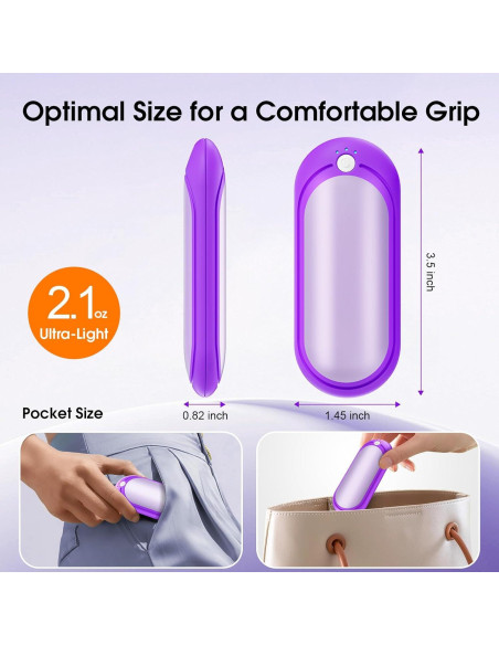 Calentadores de Manos Recargables WarmEmbrace 2 Piezas 10000mAh