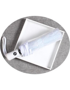 Paraguas Automático Plegable Transparente - Viaje y Uso Diario 2
