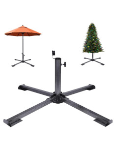 Soporte de Sombrilla de Patio Plegable YZZHAJ 85 cm Ajustable