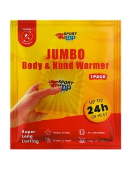 Calentadores de Manos Jumbo Sport Temp - 25 Piezas, 24 Horas Calor Calentadores de Manos Jumbo Sport Temp - 25 Piezas, 24 Horas Calor