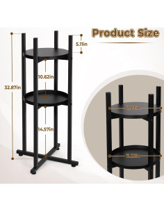 Soporte para Dispensador de Agua Retyion 2 Niveles 83 cm 2