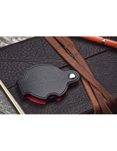 Lupa de bolsillo plegable SE 5x con lente de vidrio 3.81 cm