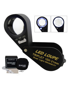Lupa de Joyería LED UV 10x DANOPLUS KIB-246 21mm