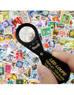 Lupa de Joyería LED UV 10x DANOPLUS KIB-246 21mm 2