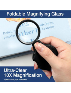 Set de 3 Lupas Mini 10X Zoolinn Plegables con Funda Protectora 2