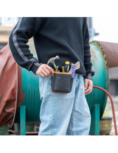 Cinturón de herramientas Compuda de cuero ajustable 83-134 cm 2