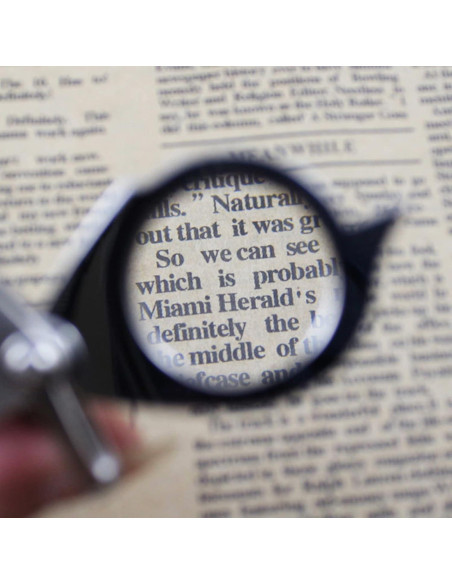 Lupa de bolsillo 15X PurYupearl de metal plegable con llavero Lupa de bolsillo 15X PurYupearl de metal plegable con llavero