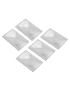 Conjunto de 5 Lupas de Bolsillo 3X Galepromot - Lentes Fresnel
