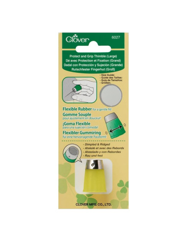 Dedal Grande Clover Protect con Agarre y Tapa de Metal