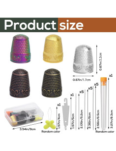 Kit de Costura Nitlak 24 Pcs con Dedales y Agujas 2