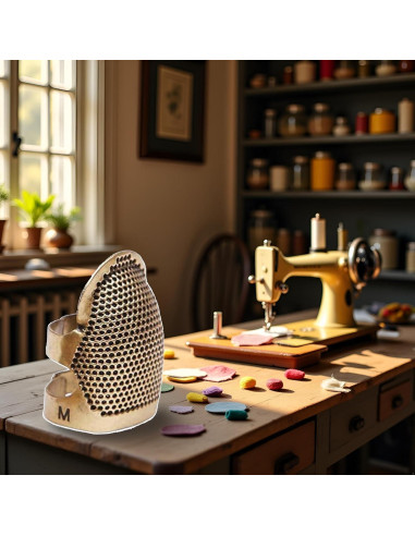 Dedal de metal vintage Genérico para costura manual 5g