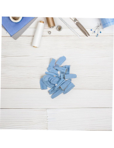 20 Dedales de Cuero SEWACC para Coser a Mano - Protectores de Dedos