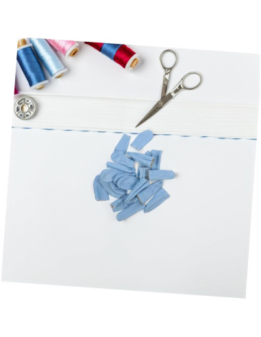 20 Dedales de Cuero SEWACC para Coser a Mano - Protectores de Dedos