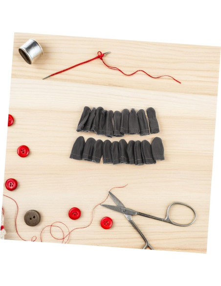 20 Dedales de Cuero SEWACC para Coser a Mano - Protectores de Dedos
