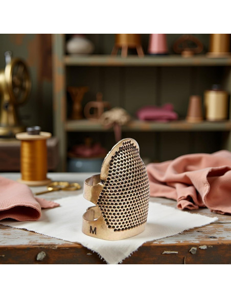 Dedal de metal vintage Genérico para costura manual 5g Dedal de metal vintage Genérico para costura manual 5g