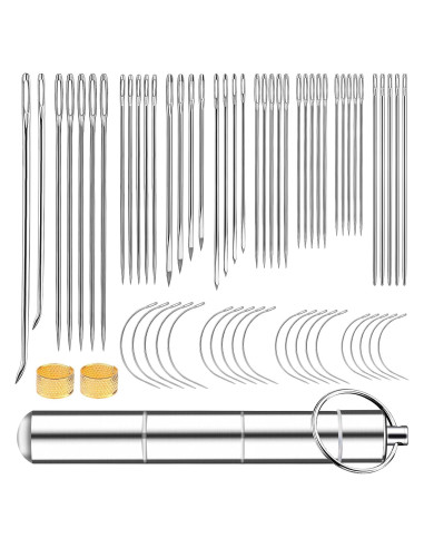 Kit de Agujas de Costura Tikjiua 63 Piezas para Tapicería