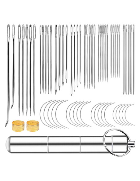 Kit de Agujas de Costura Tikjiua 63 Piezas para Tapicería