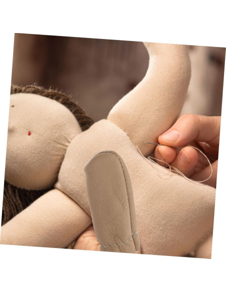 20 Dedales de Cuero SEWACC para Coser a Mano - Protectores de Dedos