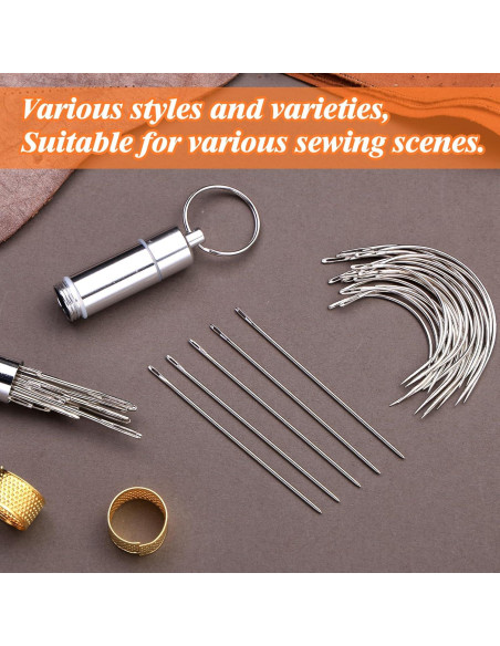 Kit de Agujas de Costura Tikjiua 63 Piezas para Tapicería