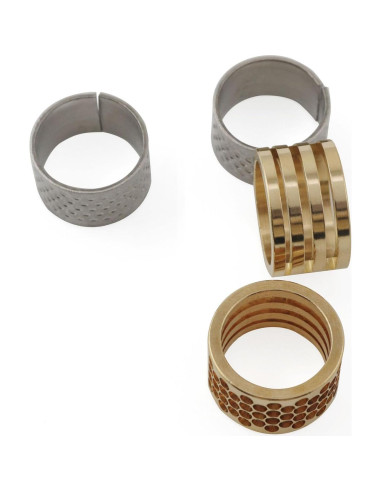 Juego de Dedales de Metal XGNG para Costura - 4 Piezas