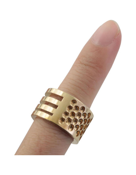 Juego de Dedales de Metal XGNG para Costura - 4 Piezas