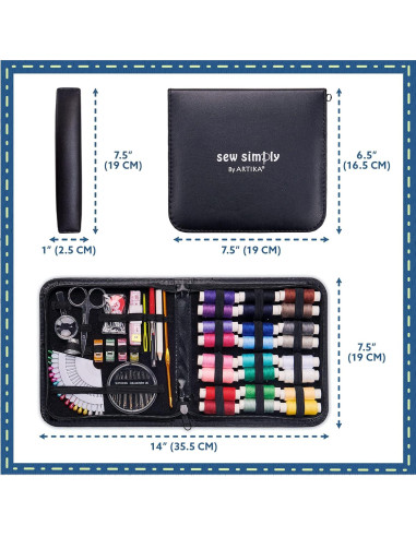 Kit de Costura Artika 94 Piezas para Adultos y Niños