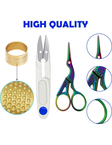 Kit de Bordado Mudder 53 Piezas con Aros y Herramientas