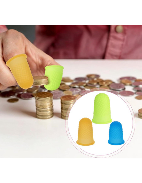 15 Protectores de Dedos de Silicona COMNICO Reutilizables