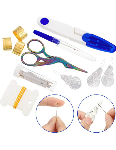 Kit de Bordado Mudder 53 Piezas con Aros y Herramientas