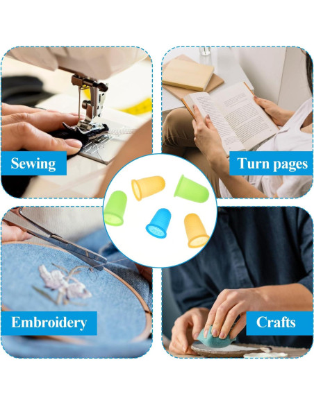 15 Protectores de Dedos de Silicona COMNICO Reutilizables