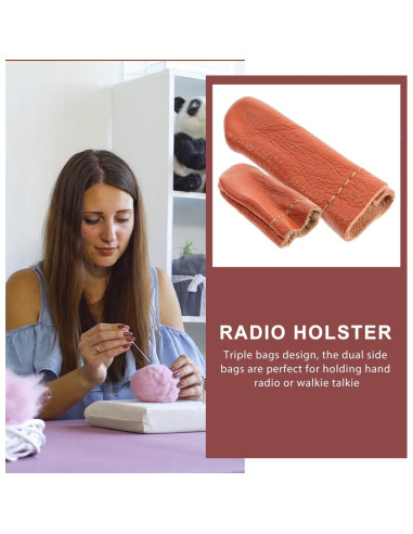 20 Protectores de Dedos de Cuero SEWACC para Costura Manual