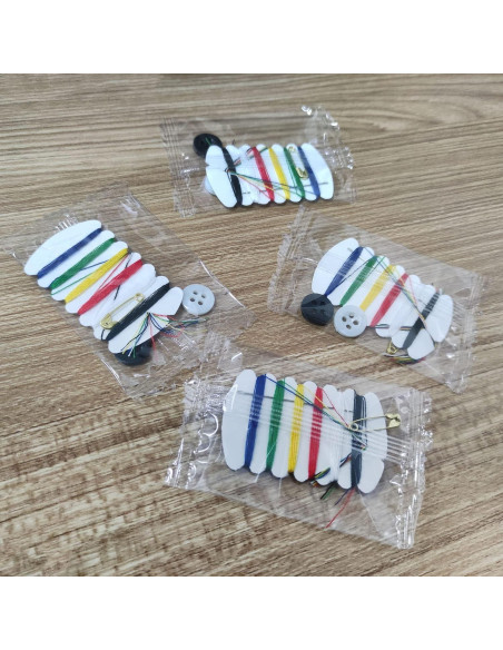 Kit de Costura MTQY 100PCS con Hilo y Aguja para Viaje