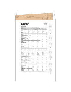 Kit de Patrón de Costura McCall M8308 para Delantales S-M-L-XL 2