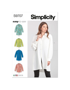 Kit de Patrones de Costura Simplicity para Camisas Mujeres 12-20