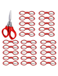 30 Tijeras Mini Plegables Criativo Live Naranjas 5.5cm