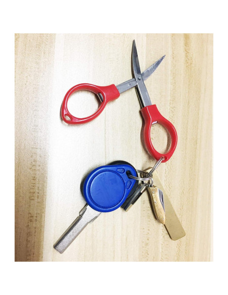 30 Tijeras Mini Plegables Criativo Live Naranjas 5.5cm