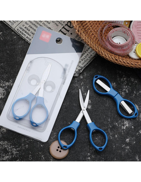 30 Tijeras Mini Plegables Criativo Live Naranjas 5.5cm